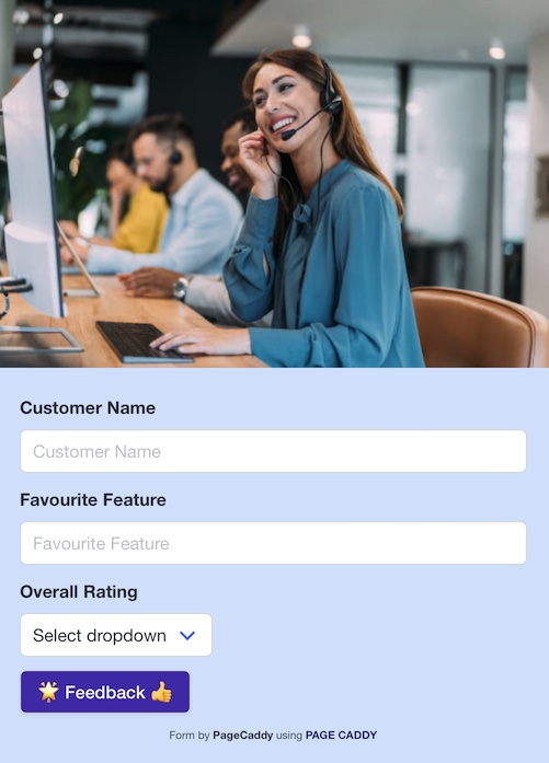 Customer Satisfaction Survey Form Builder