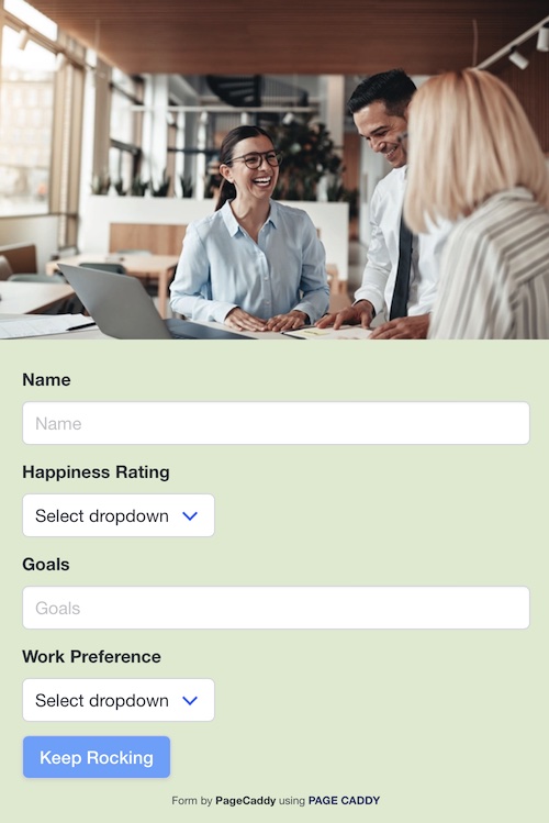 HR Employe Work From Home Survey Builder